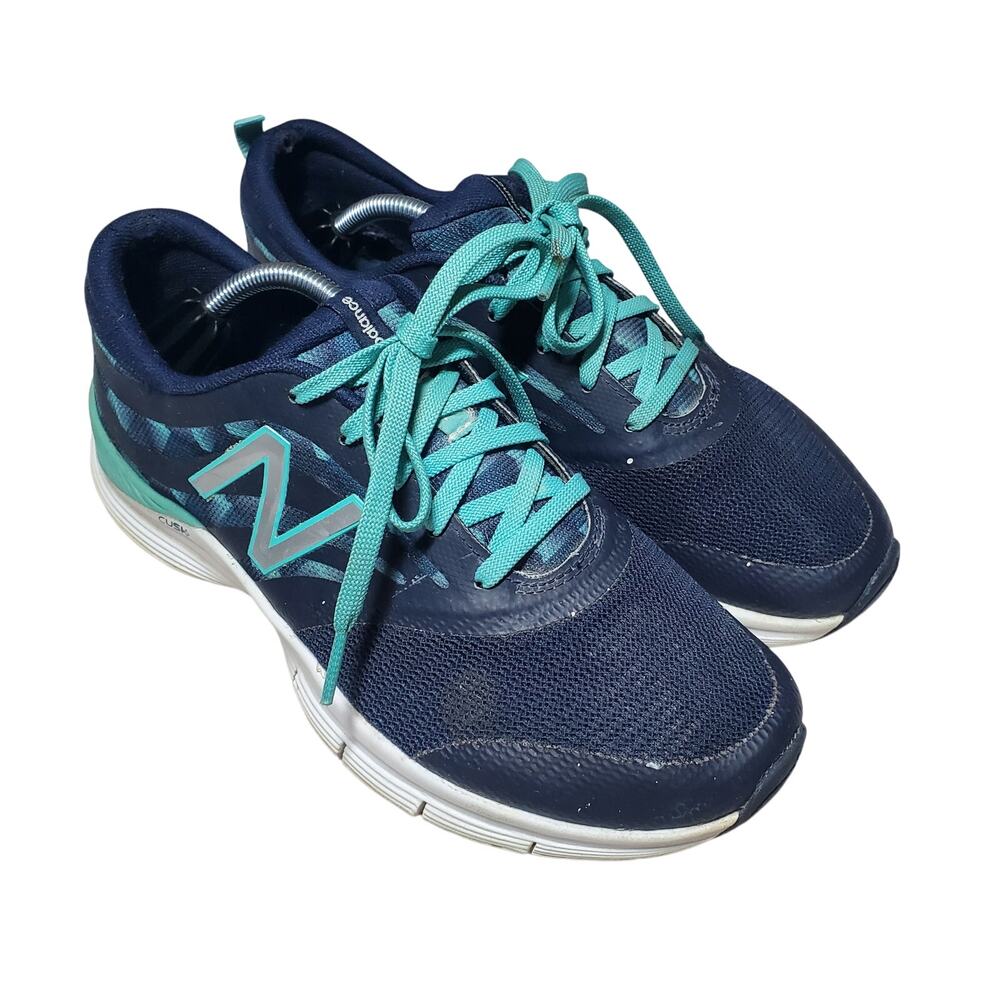 New Balance Women's 715 Cush Cross Training Sneakers Size 9 Navy Turquoise
